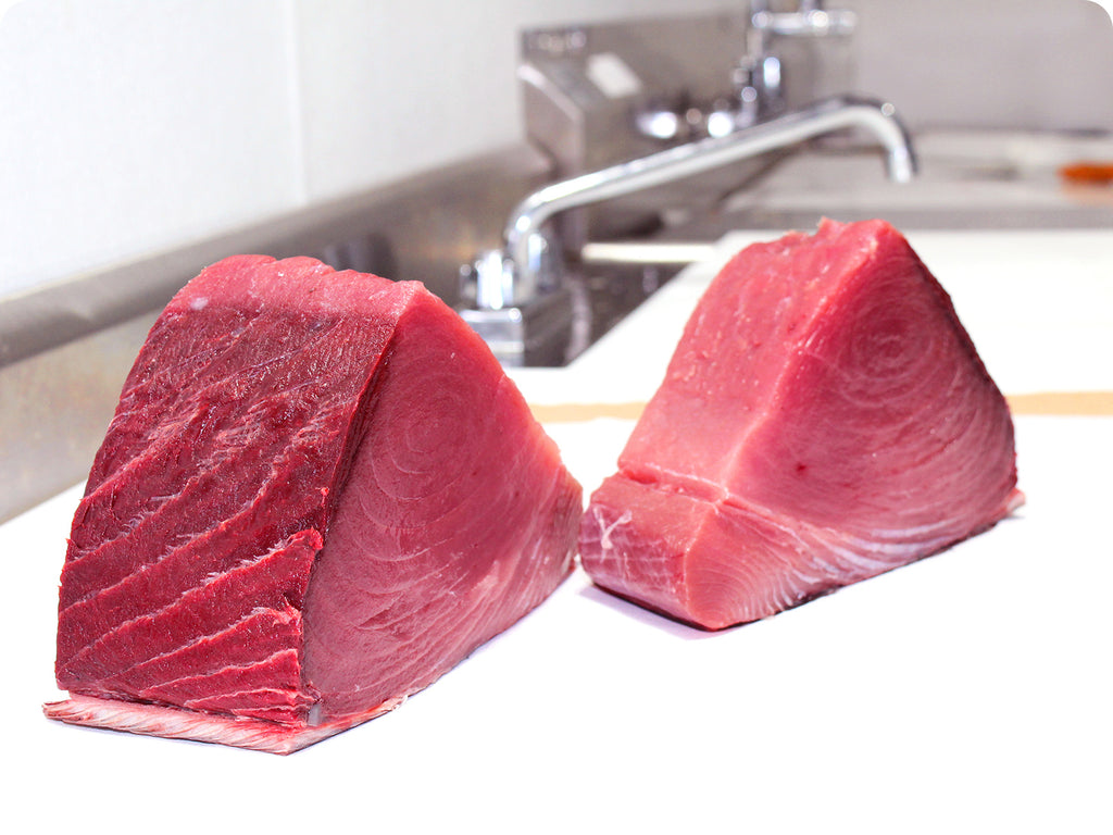 sashimi-grade fresh big eye tuna