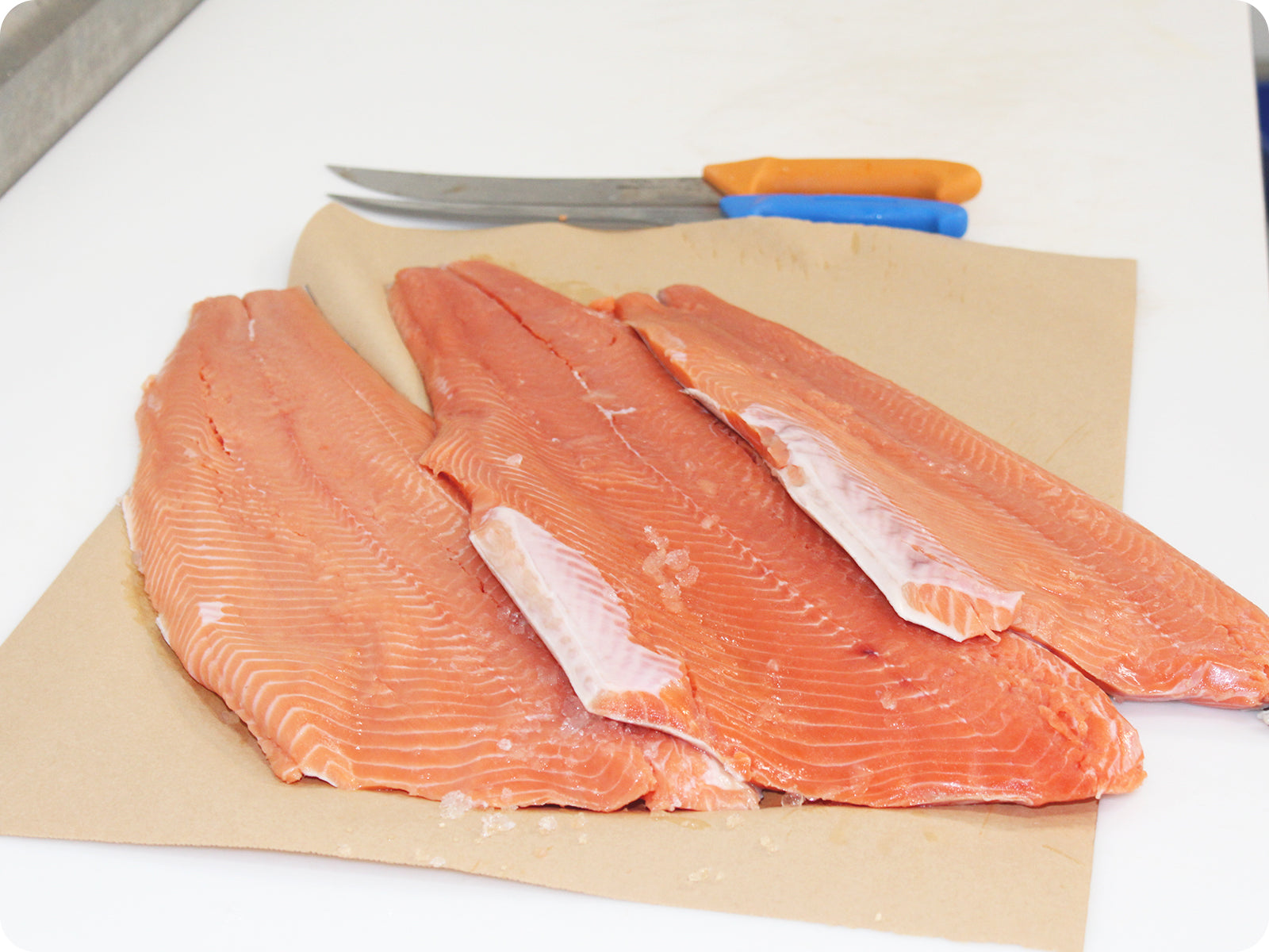 Wild King Salmon Fillet (prev-froz) - by the pound – Big Alaska Seafood