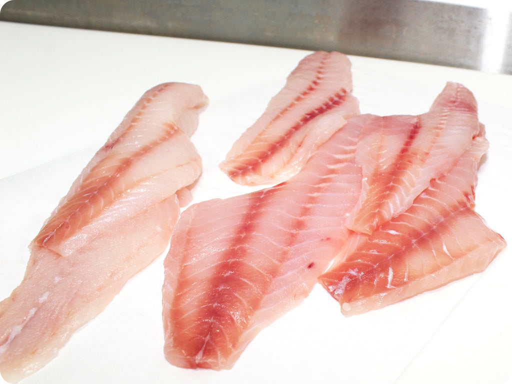 rockfish fillet on cutting board