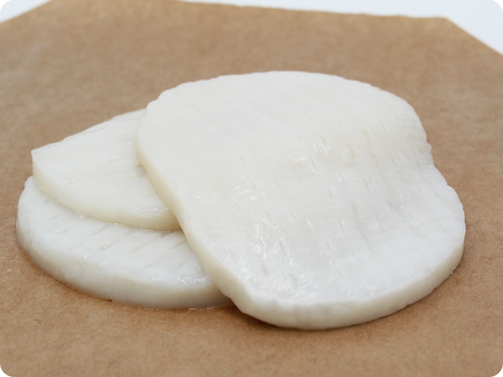 fresh raw calamari steaks